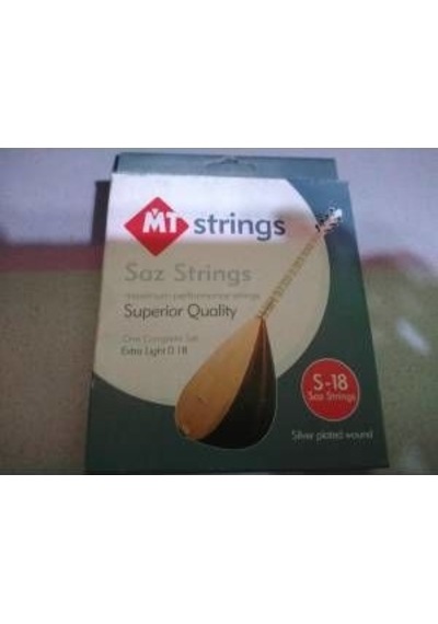 2 Paket Mt String 0.18 Kısa Sap Bağlama Pyramid Tel Seti