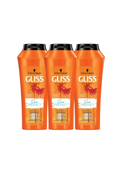 Gliss Sun Protect Güneşe Karşı Koruyucu Şampuan 3 x 500 ML
