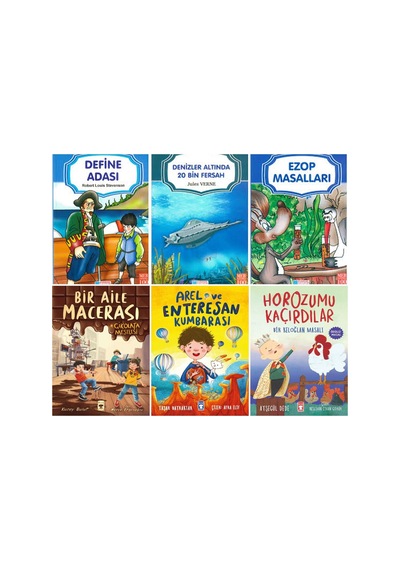 1.2.ve 3.sınıf,bir Aile Macerası - Çikolata Meselesi,arel Ve Enteresan Kumbarası, Horozumu Kaçırdılar - Bir Keloğlan Masalı,6 Kitap Set