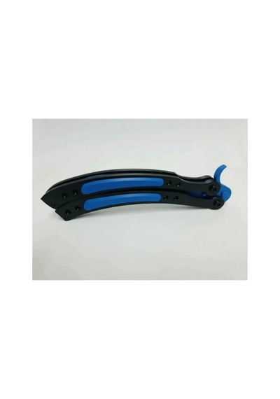 Cs2 Kelebek/butterfly Bıçak Plastik Açık Mavi Oyuncak 3d Keskin Değil