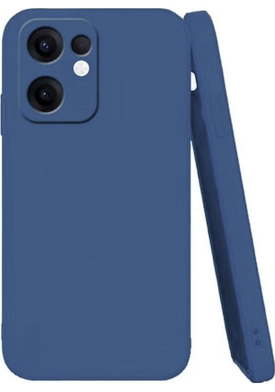 Oppo Reno 13F Uyumlu Silikon Kılıf - Kamera Korumalı Esnek Pastel Renk Kapak - Lacivert