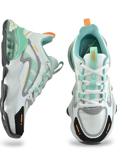 30906 Rahat Ortopedik Taban Günlük Unisex Spor Ayakkabı Balon Taban Beyaz