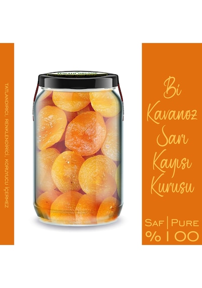 Sarı Kayısı Kurusu Bi Kavanoz 660 Cc. Cam Kavanozda Yeni Mahsül Jumbo Boy Malatya Kuru Kayısı Diğer