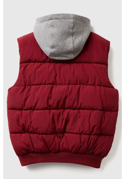 United Colors Of Benetton Erkek Çocuk 2ıggcj012-25k Puffer Yelek Bordo-2136 Bordo