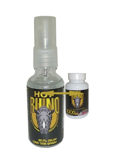 Hot Rhino Uzun Süreyi Deneyimleme Spreyi + Rhino 60 Lı Erkeğe Şekillik