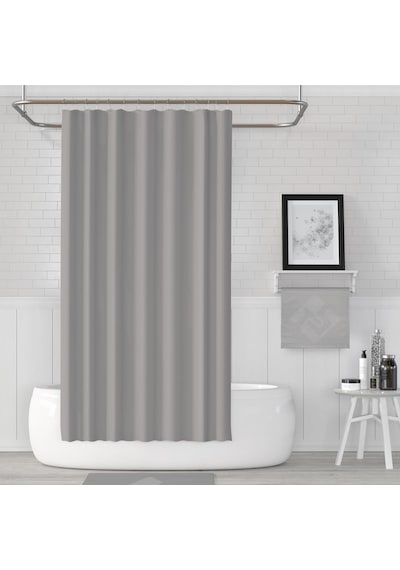Zethome Jackline Banyo Duş Perdesi 0010 Gri Tek Kanat 1X180X200 Gri