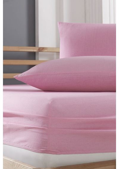 2 Adet Pamuklu Yastık Kılıfı 50 X 70 Cm Pembe