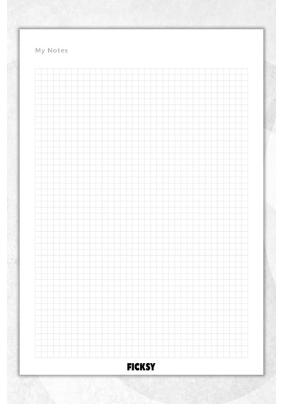 A5 Kareli Bloknot Defter - 50 Yaprak - Memopad - Notepad - Not Defteri - Not Kağıdı Beyaz Beyaz