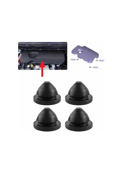 Focus Ve Courier Uyumlu 1.5 Duratorq Motor Üst Kapağı Alt Takoz Takımı 4 Adet F1fq-6a994-aa