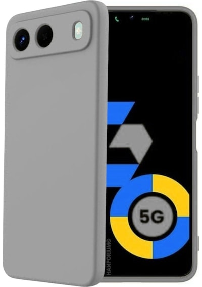 Tecno Spark 40 5g Uyumlu Silikon Kılıf - Pastel Renk Tonu Kamera Korumalı Esnek Kapak - Gri