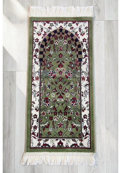 Ravza Desenli Küçük Boy Seccade - Haki