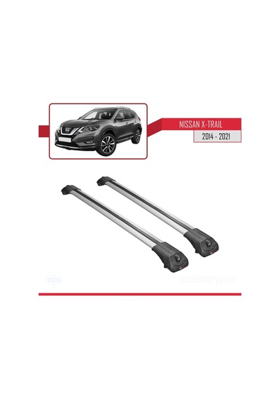 Nissan X-trail 2014-2021 Arası İle Uyumlu Ace-1 Ara Atkı Tavan Barı Gri