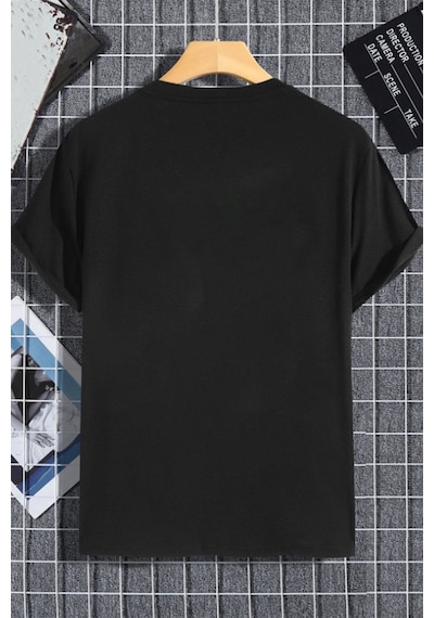 Unisex Kadın Erkek Park Jimin Bts Karakter Baskılı Oversize T-shirt Siyah Mck2485 Siyah