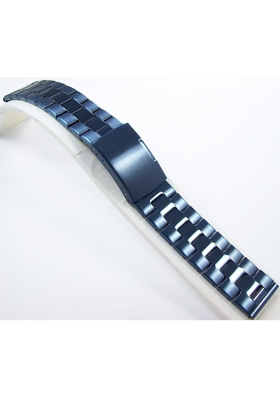 20Mm Lacivert Metal Saat Kordonu Çelik Kolçak 1Kalite Metal Kayış