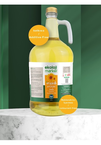 Organik Ayçiçek Yağı 3,1 Lt 3 L