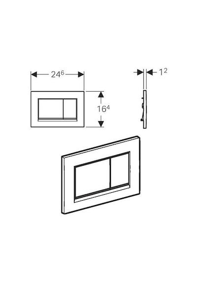 Geberit Sigma30 Kumanda Paneli Beyaz/altın/beyaz 115.883.kk.1 Beyaz