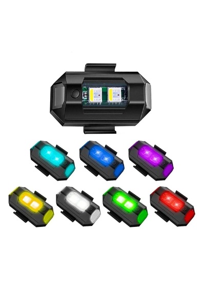 Usb Şarjlı 7 Mod Renk Değiştiren Mini Çakar Lamba Arr1413