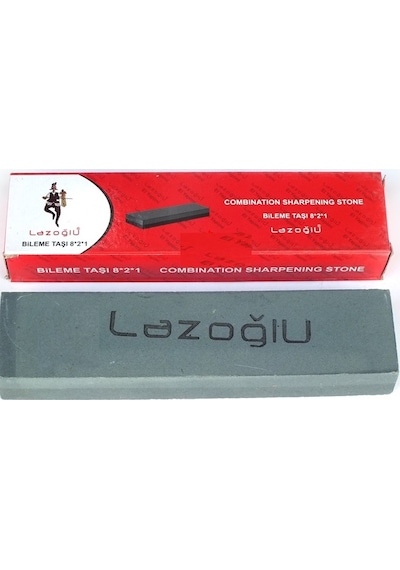 Lazoğlu Bıçak Satır Makas Bileme Taşı 200 MM- Su & Yağ Taşı Masat