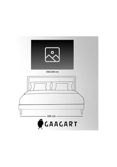 Gaagart Tekli Yatay Kanvas Duvar Tablosu Karahindiba Ve Mavi Kelebek 100 X 70 Gartnm8648 -