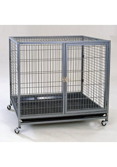 Dayang Galveniz Tekerlekli Köpek Kafesi 95 x 57 x 87 CM