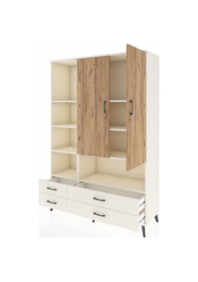 Hyperion Dolap 8 Raflı 4 Çekmeceli 2 Kapaklı 132x44x195 Aytaş... Aytaşı