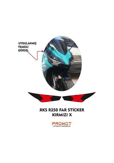 Rks R250 2023 - 2026 Uyumlu Far Sticker 06 Diğer