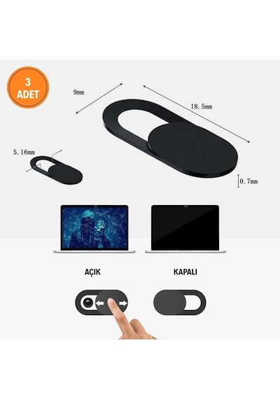River World Plastik Pc, Laptop Ve Telefonlar İçin  Kamera Kapatma Kapağı