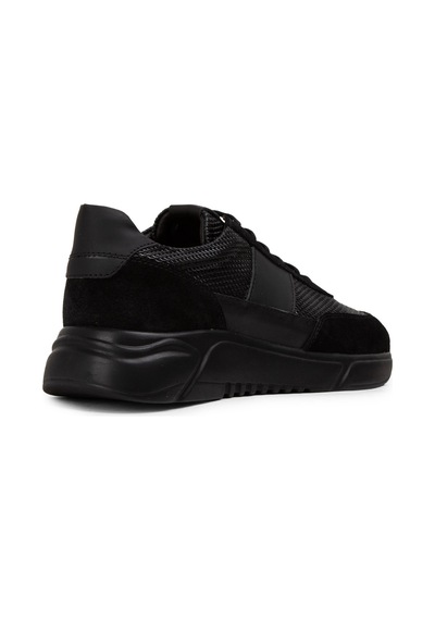 Deery Hakiki Deri Siyah Erkek Sneaker Ayakkabı - 01963msyhe06 Siyah