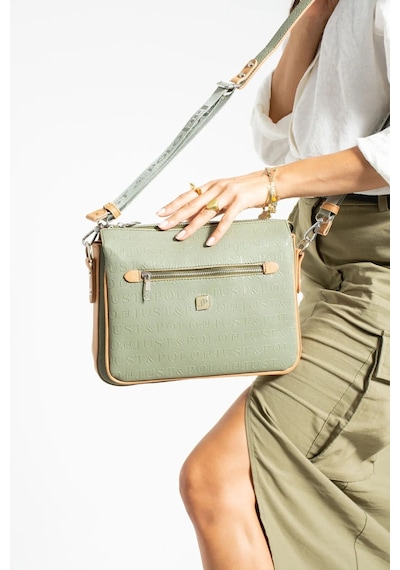 Just Polo Kadın Yeşil Taba Omuz Çantası Shopper Yeşil