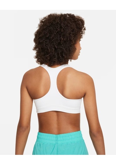 Nike Swoosh Kızlar Spor Sütyeni - Beyaz