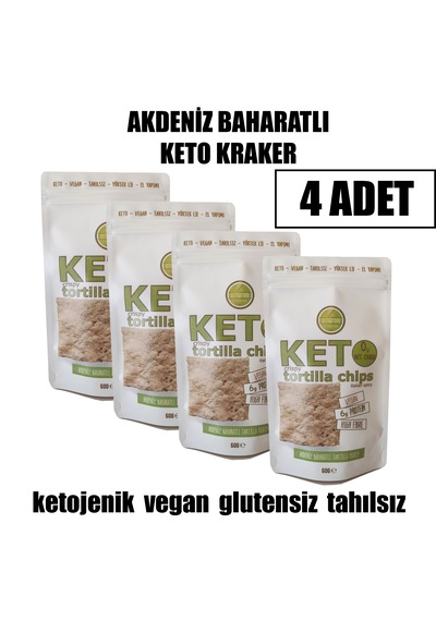 Blendfood Akdeniz Baharatlı Ketojenik Kraker 4 x 60 G