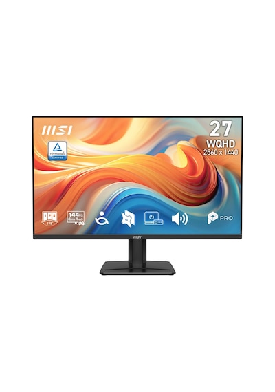 Msı Pro Mp275q E14 27 2560x1440 Wqhd 144hz 4ms Hdmı Dp Rj45 Amd Freesync Ips Monitör