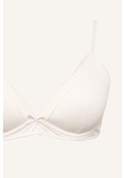 Defacto Micro Kaplı Dolgusuz Balensiz Bralet F6615ax26sper98 Ekru-er98