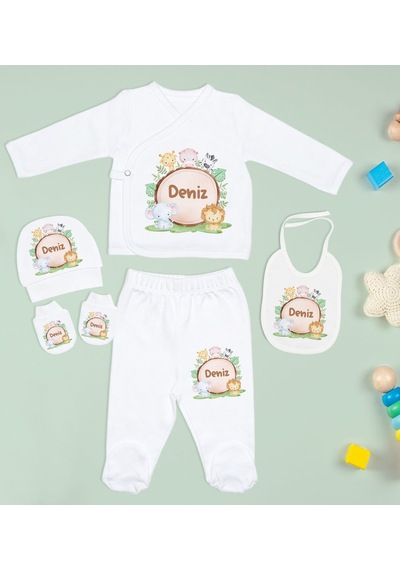 Bk Kids Kişiye Özel Beyaz Yeni Doğan Hastane Çıkışı, Anne-bebek Günlüğü, Bebek Body Zıbın, 10 Parça Bebek Hediye Seti-6