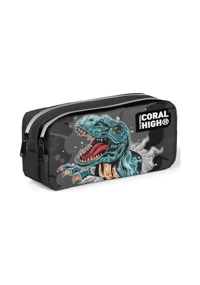 Coral High Erkek Çocuk Dinazor Desenli 3'lü Çanta Takımı - Usb So