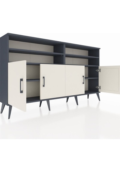 Arges Konsol 6 Raflı 4 Kapaklı 176x30x99 Antrasit-aytaşı/antrasit Antrasit-aytaşı/antrasit Arges Konsol 6 Raflı 4 Kapaklı 176x30x99 Antrasit-aytaşı/antrasit Antrasit-aytaşı/antrasit