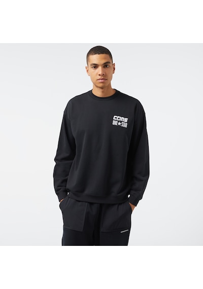 Converse Cons One Star Crew Erkek Siyah Sweatshirt