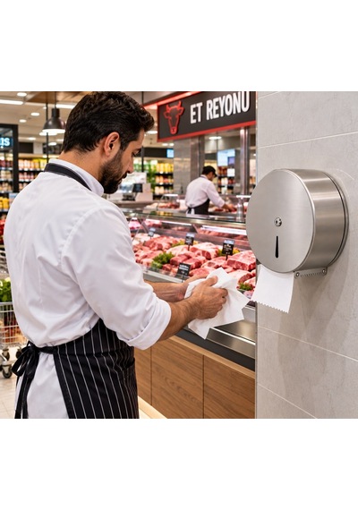 Mini Jumbo Kağıt Verici 27 Cm-304 Paslanmaz Kalite Acar 28900 Gümüş
