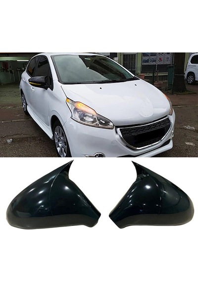Peugeot 208 Batman Yarasa Ayna Kapağı Parlak Siyah Abs 2012 2013 2014 2015 2016 2017 ,2018