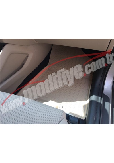 Hyundaı Tucson 2015-2020 Arası Kauçuk Havuzlu Bej Paspas