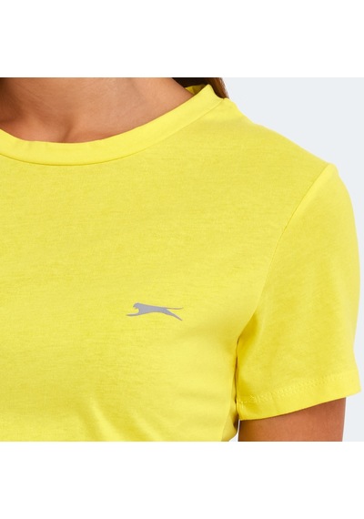 Slazenger KORNELI I Kadın Slim Fit Sarı Tişört