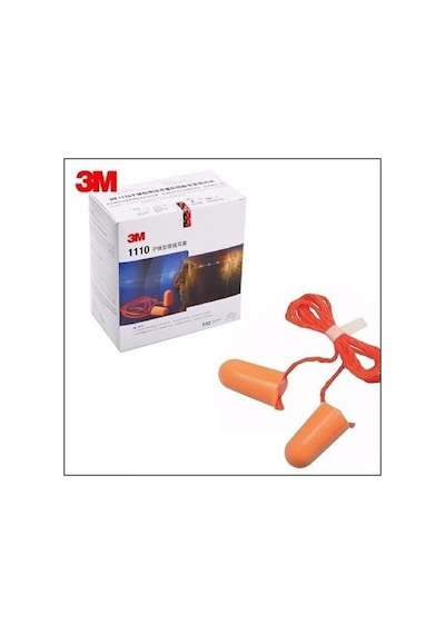3M 1110 Ipli Kulak Tıkacı 100'lü Paket N11.35