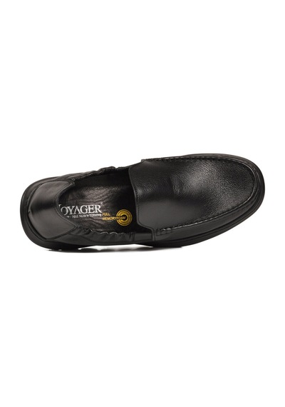 Voyager Siyah Erkek Hakiki Deri Smart Casual Loafer Ayakkabı Hafızalı Rahat Taban Sensitive M599 M