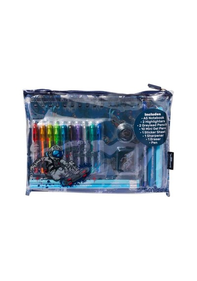 Smiggle Epic Adventures A5 Çizgili Defterli Kırtasiye Hediye Seti Lacivert 482229
