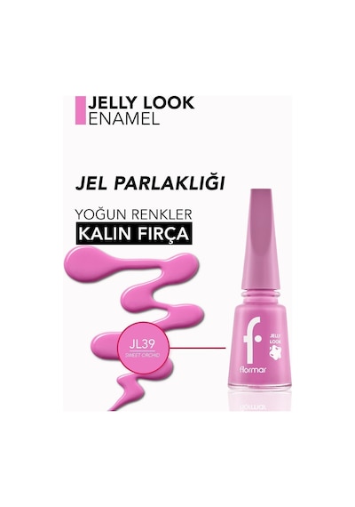 Flormar Oje - Jelly Look Nail Enamel Jl39 Sweet Orchid 8690604378494