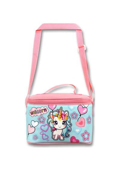 Ümit Çanta 5049 Isı Yalıtımlı Kız Çocuk Bebek Unicorn Baskılı, Pembe Turkuaz Renkli Beslenme Çantası Pembe - Turkuaz