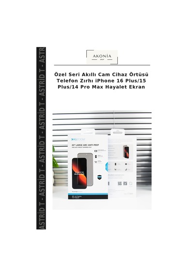 Özel Seri Akıllı Cam Cihaz Örtüsü Telefon ZırhıApple iPhone Uyumlu 16 Plus/15 Plus/14 Pro Max Hayalet Ekran