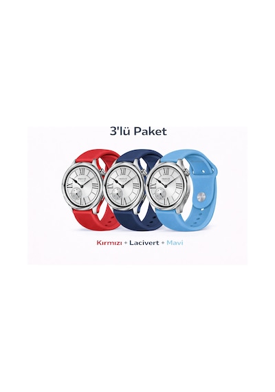 Xiaomi Watch S4 / S3 / S2 / S2 Pro / S1 Active / S1 Uyumlu 3'lü Yumuşak Yüksek Kalite Spor Kordon