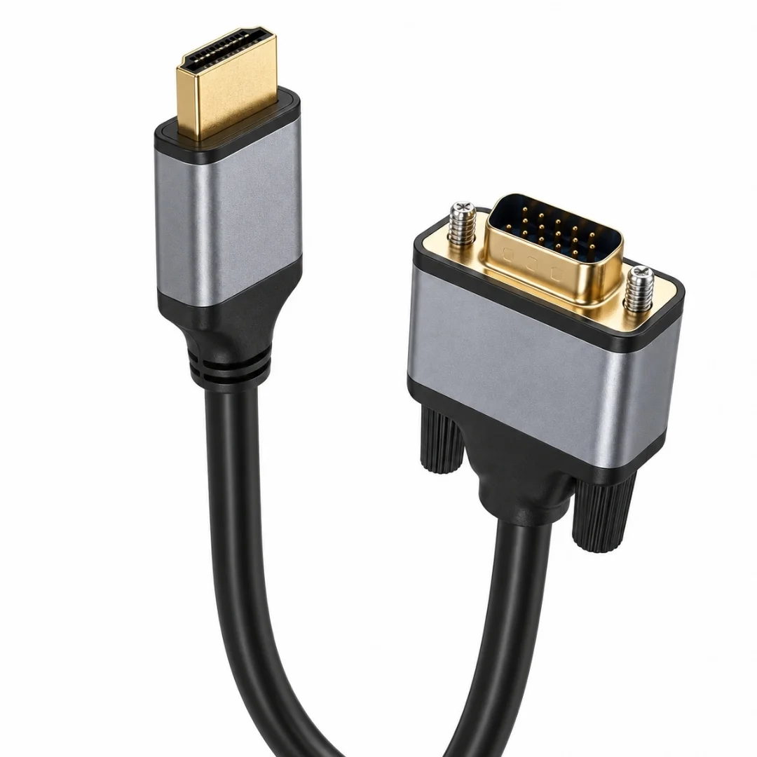 Hdmı To Vga Görüntü Çevirici Dönüştürücü Adaptör Monitör Uydu Tv Kablosu 3 Metre