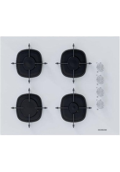Silverline BO6501W01 - CS5665W01 2'li İkili Beyaz Cam Ankastre Set